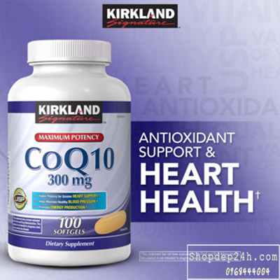 [Kirkland] Thuốc Hỗ Trợ Tim Mạch CoQ10 300mg Kirkland của Mỹ