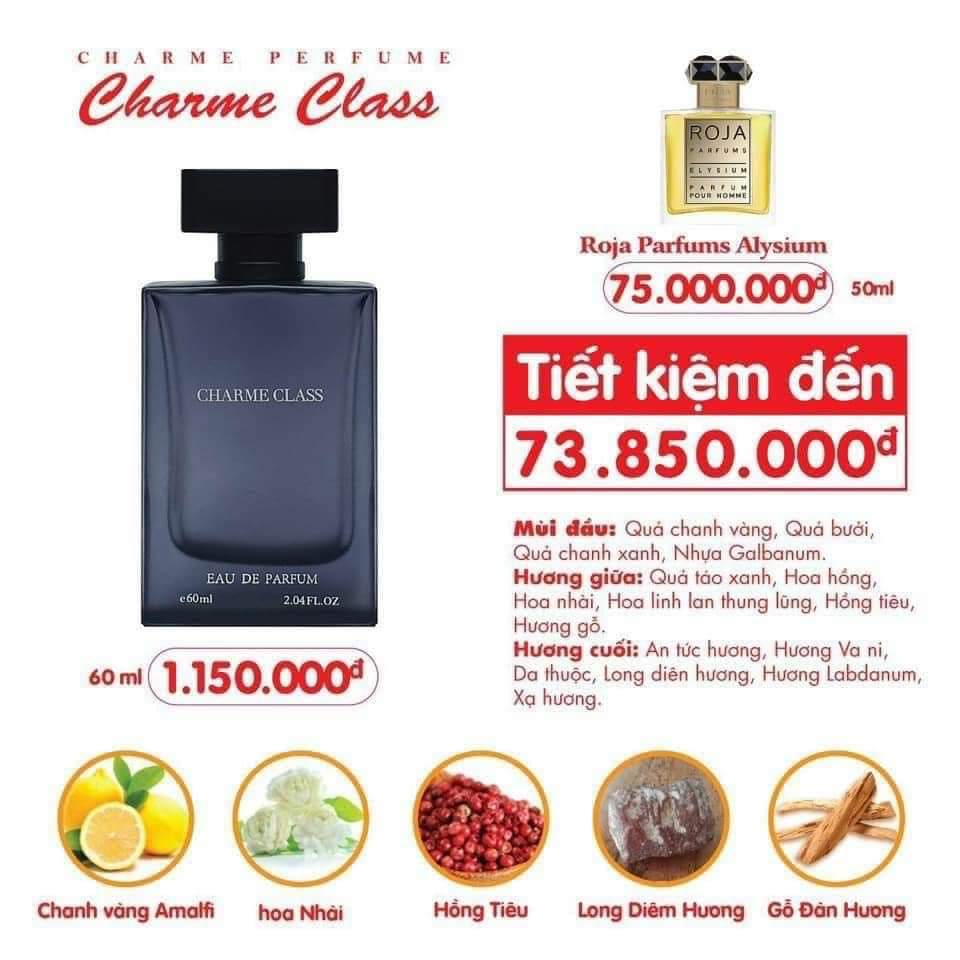 [Charme] Nước hoa nam Charme Class 60ml
