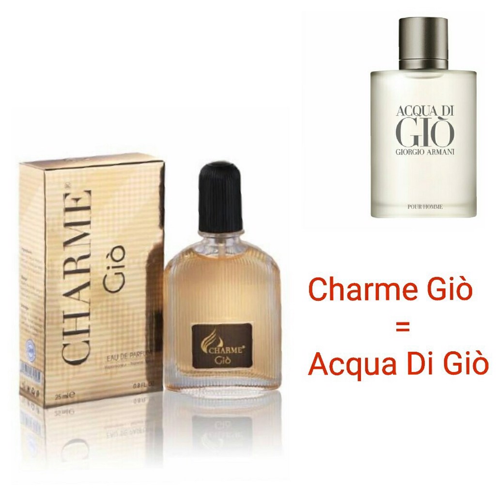 [Charme] NƯỚC HOA NAM CHARME GIÒ 25ML