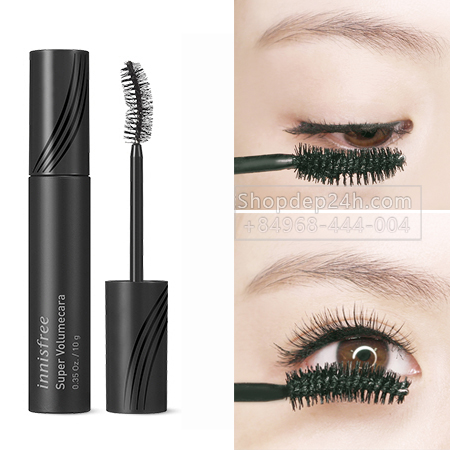 [Innisfree] Mascara Innisfree Super Volumecara làm dày mi và cong mi 10g
