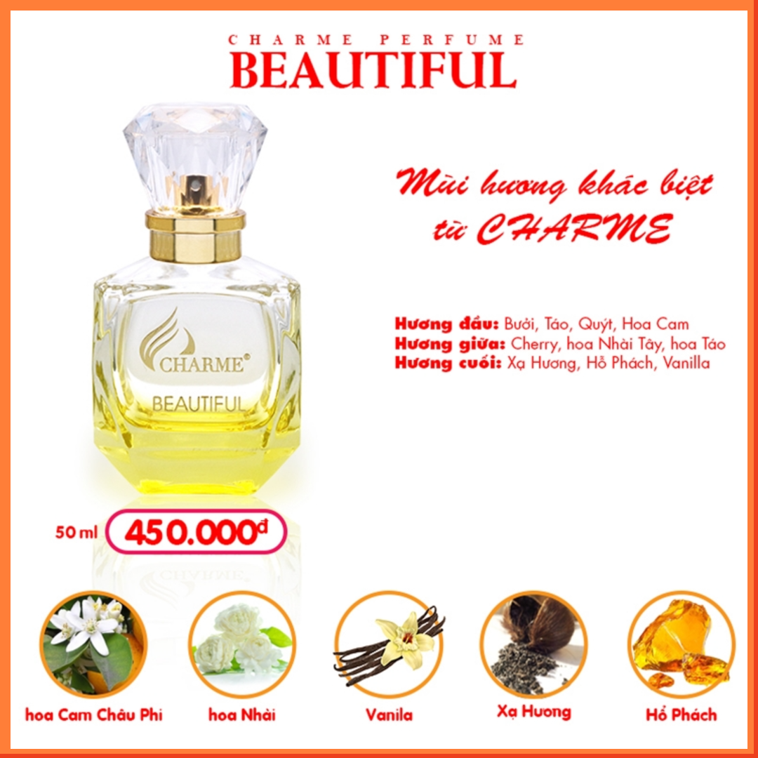 [Charme] Nước hoa nữ Charme Beautiful 50ml